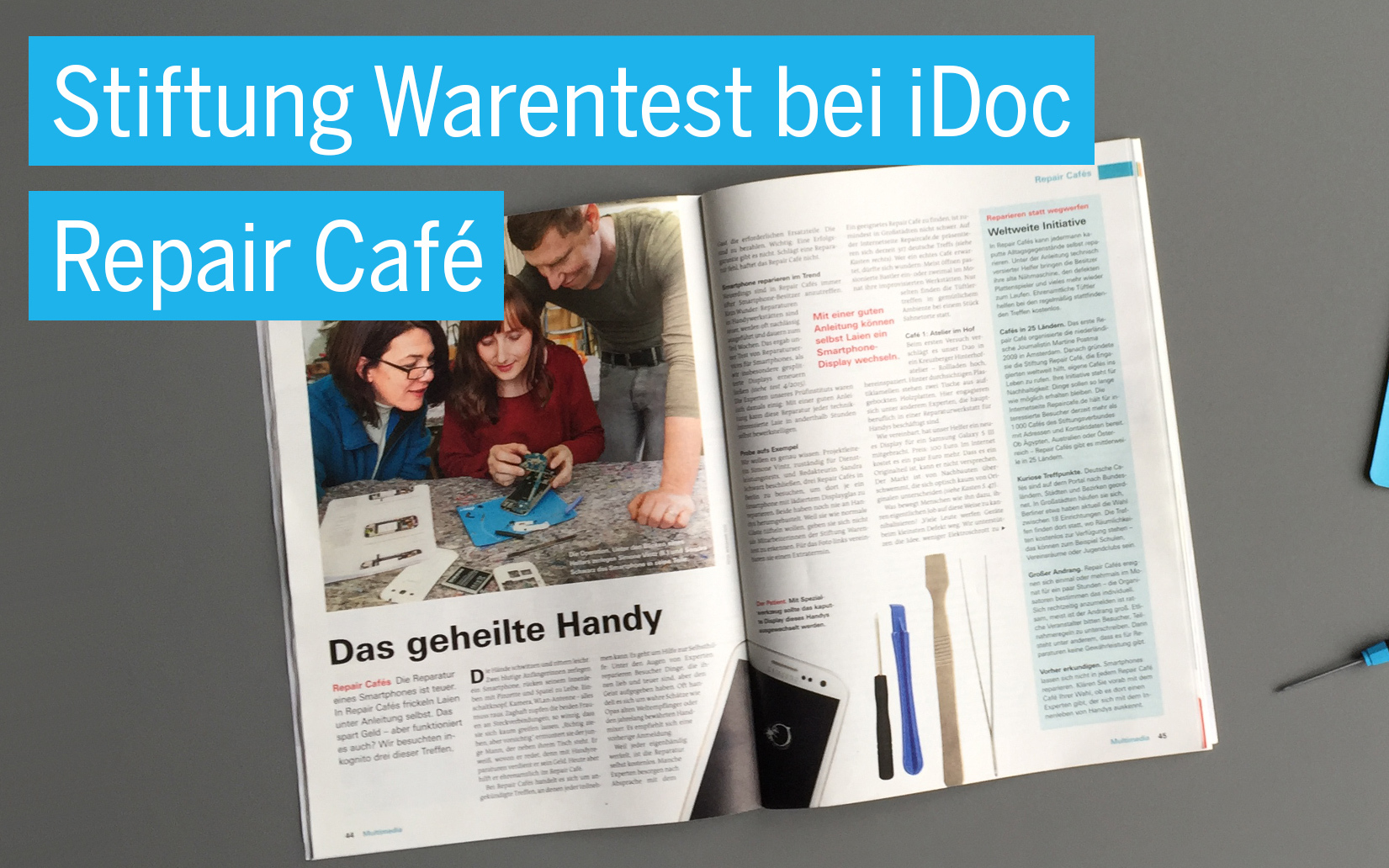 Stiftung Warentest Besucht Unser Repair Cafe Idoc