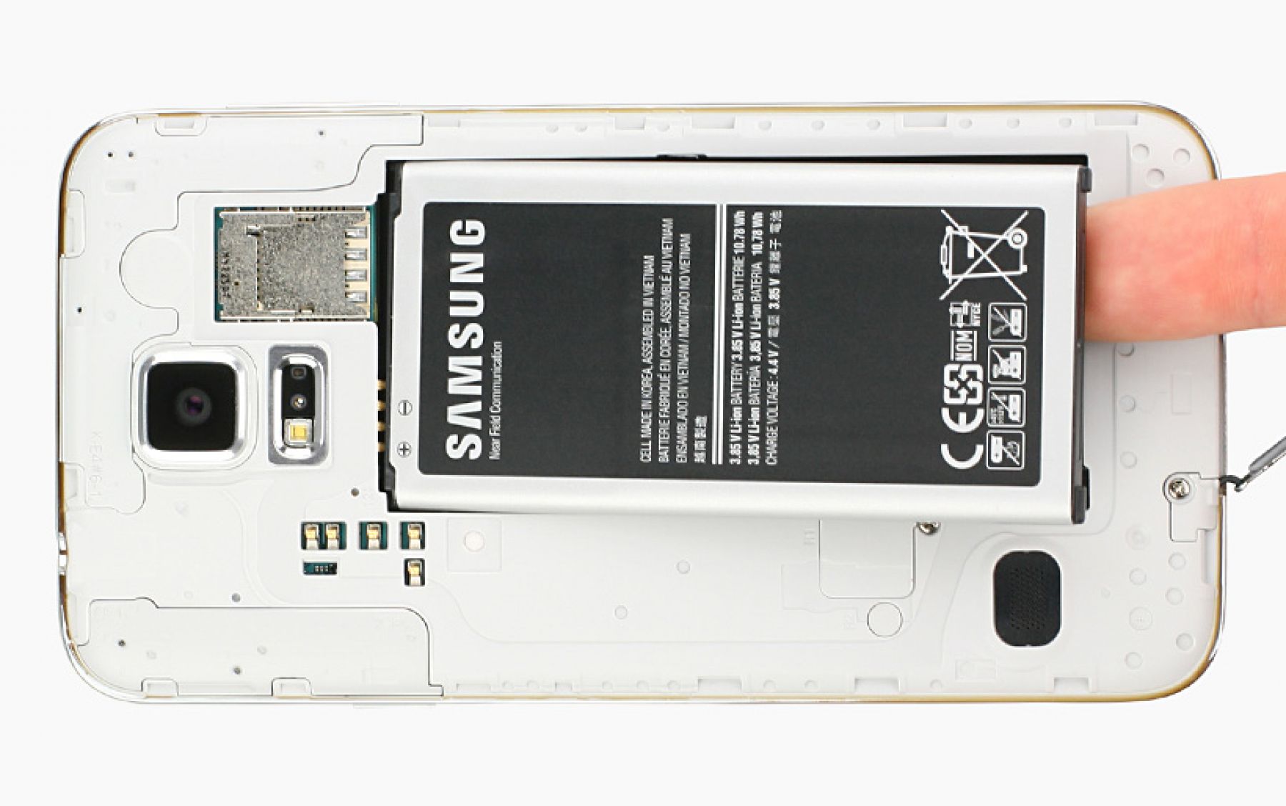 Samsung Galaxy S5 Akku tauschen Reparaturanleitung iDoc