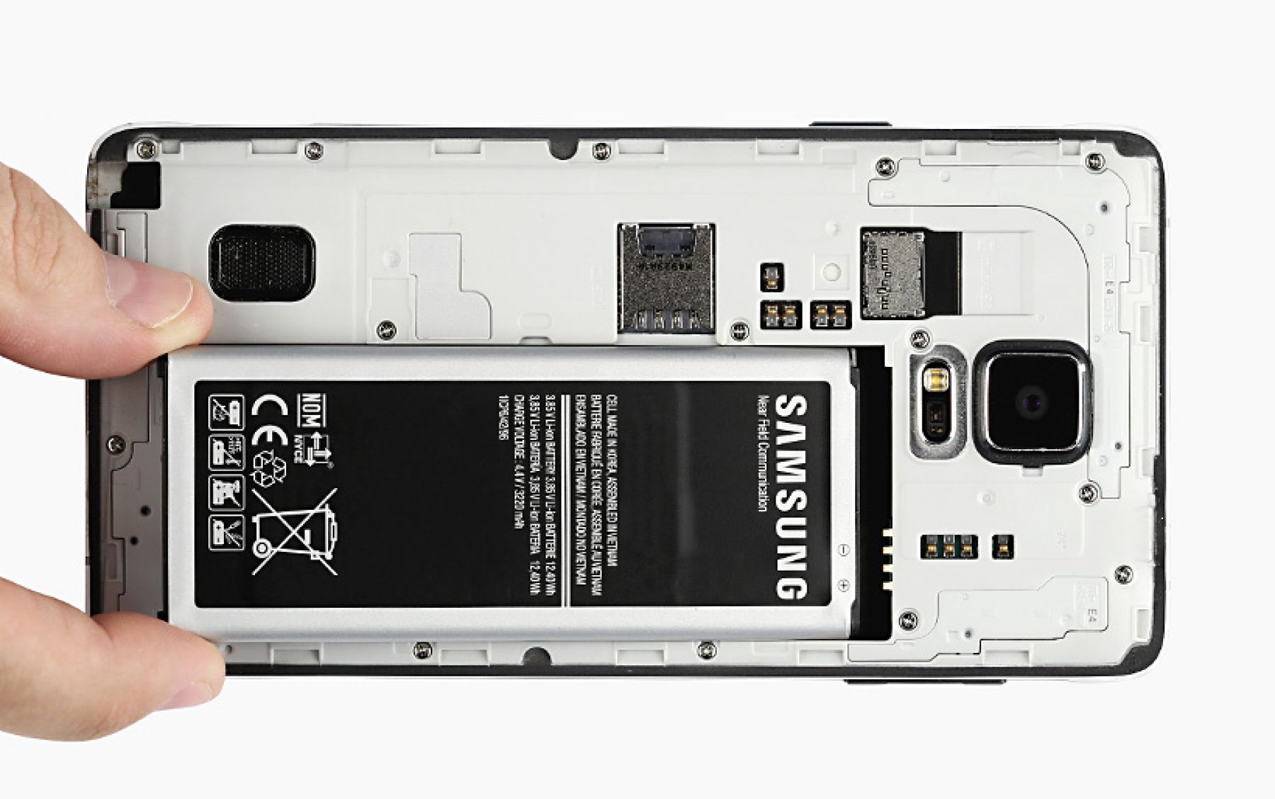 Samsung Galaxy Note 4 Akku wechseln Reparaturanleitung